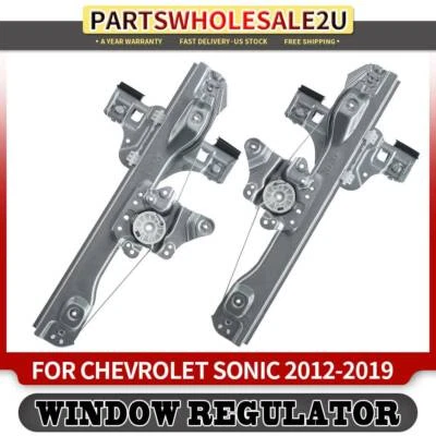 Регулятор стеклоподъемника без заднего левого и правого двигателя для Chevrolet Sonic 2012-2019 2 шт. - Изображение 1 из 4
