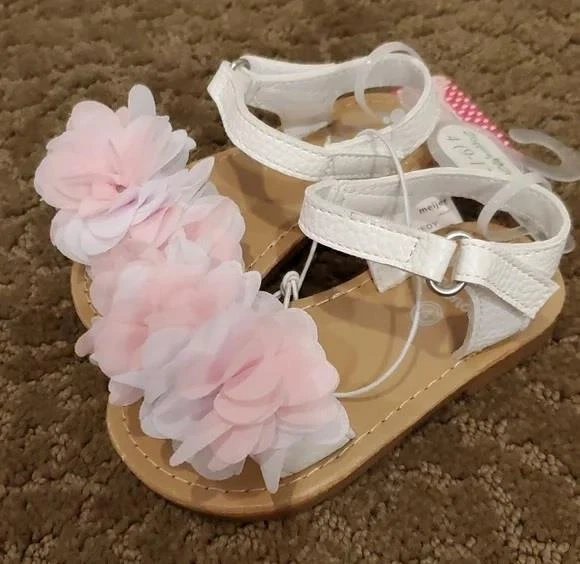 Bebés Niñas Primeros Pasos por Stepping Stones KENNEDY Flores Sandalias Talla 4 5 Nuevas con Etiquetas Foto 1 de 1