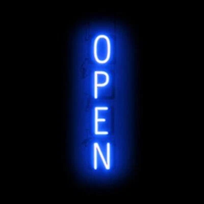 SpellBrite VERTICAL OPEN Sign | Neon Sign Look, LED Light | 6.0" x 32.5" - Image 1 of 4