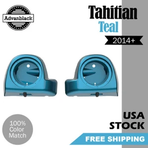 Cápsulas de altavoces Tahitian Teal 6,5" Rushmore carenados ventilados inferiores para Harley 2014+ - Imagen 1 de 5