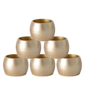 Argon Tableware Metallic Napkin Rings - 4.5cm - Pack of 6 - Picture 1 of 19