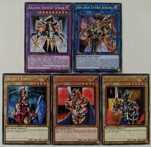 YuGiOh King's, Queen's + Jack's Knight + Arcana Knight, Extra Joker Set 1st NM - Imagen 1 de 1