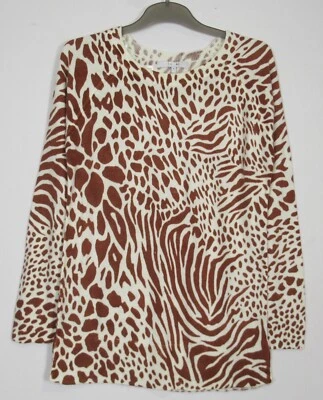 Women's Next Animal print Longline Cosy Jumper - size 6 - 8 - Image 1 of 3