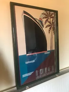 Vintage Art Deco Poster Mirage Editions 5th Anniversary Ship Ocean Liner 82 - Picture 1 of 4