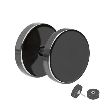 Treuheld® - Fake Plug - Titanium - Black - 6 Sizes (4207) - Image 1 of 4