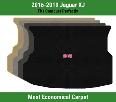 Alfombra de maletero Lloyd Velourtex para Jaguar XJ 2016-2019 con logotipo de bandera británica Foto 1 de 4