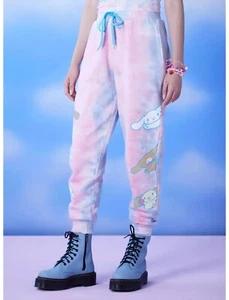 Hot Topic Sanrio Cinnamoroll And Family Tie-Dye Jogger Sweatpants Size Large NWT - Picture 1 of 6