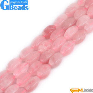 Natural Assorted Stones Twist Beads For Jewelry Making Free Shipping 15" 8X16mm