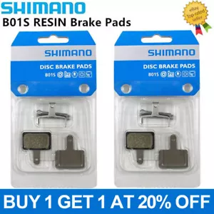 2/4 Pair Shimano B01S Resin Disc Brake Pads for M315 M355 M395 M465 Acera Alivio - Picture 1 of 19