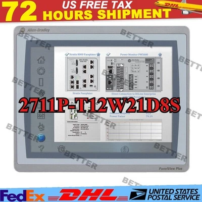 Allen-Bradley2022 2711P-T12W21D8S/C PanelView Plus 7 Terminal Surplus - ¡NUEVO! Foto 1 de 4