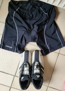 Adidas Cycling Schuhe 47/45 Rennradschuhe + Sitzpolster Radlerhose nooyme XLSH51 - Bild 1 von 20