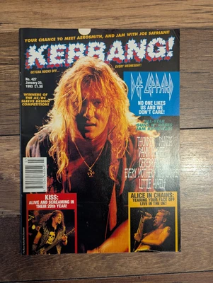 Kerrang! 427 Def Leppard, KISS, Alice in Chains, Thunder, Danzig, Damn Yankees - Image 1 of 4