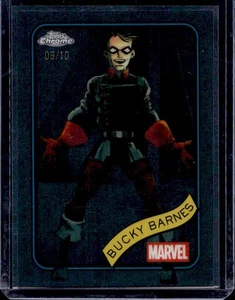 2025 Topps Chrome Marvel Black Refractor 3/10 Bucky Barnes #124 - Picture 1 of 2