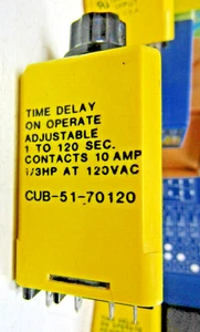 🔥 AMF POTTER & BRUMFIELD RETARDO DE TIEMPO EN FUNCIONAMIENTO AJUSTABLE 8 HOJAS CUB-51-70030 - Imagen 1 de 5