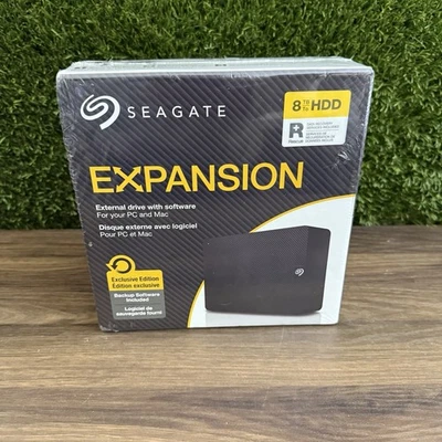 Seagate ExpansionPLUS 8TB HDD, USB 3, External Hard Drive - Black (STKR8000400) - Image 1 of 4