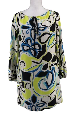 Vestido Banana Republic 100% Seda Mujer Pequeño Floral Cambio Corto Manga Larga Nuevo Foto 1 de 4