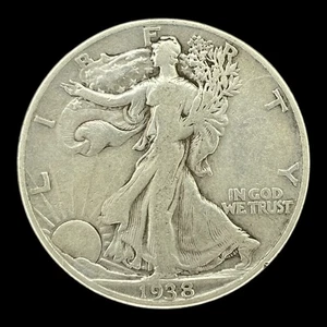 1938-D Walking Liberty Half Dollar KEY 50c Silver United States of America Coin - Picture 1 of 2