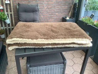 Luxus pur-Lama Decke  von RSD 135 x 190 cm- braun-beige-2 lagig- Top!! - Bild 1 von 4