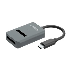 AISENS - ASUC-M2D012-GR - USB-C Dock M.2 (NGFF) Asuc-M2D012-Gr SATA/NVMe A USB3. - Bild 1 von 7