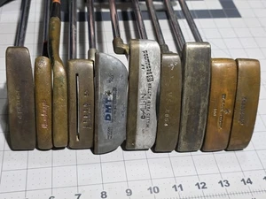 Vtg Lot of 10 Brass/Copper/Bronze Putters, Mixed Models RH. Wholesale. ~Brass4 - Picture 1 of 22