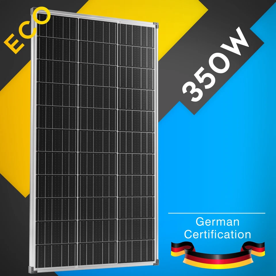 350W Solar Panels Kit Mono Portable 350 Watt 12V Home RV Caravan Camping Outdoor - image 1 of 4