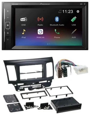 Pioneer DAB MP3 2DIN Bluetooth USB Autoradio für Mitsubishi EVO Lancer ab 08 - Bild 1 von 4