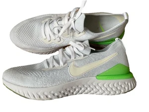 MINT Nike Shoes Mens Epic React Flyknit 2 Lime Size 11.5 Running BQ8928-100 - Picture 1 of 8