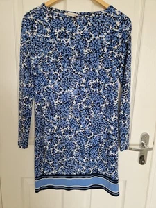 Michael Kors Knee Length Dress Size Xs 6/8 Blue And White Floral Design - Picture 1 of 9