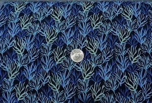 Tela 100 % algodón Wilmington "Underwater Wonders" coral marino - por yarda - Imagen 1 de 2