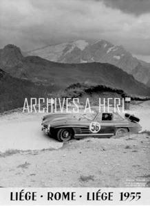 Oliver Gendebien Mercedes-Benz Typ 300 SL (W 198 I) 1955 Plakatdruck - Bild 1 von 1