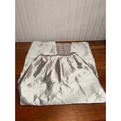 Alex Evenings Silk Pull On Back Slit Skirt Vintage Light Gold Womens Size 6 - Image 1 of 4