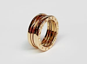 GENUINE 18ky Gold 8mm Wide Band BVLGARI Bulgari B.Zero.1 Sz 6 - Picture 1 of 20