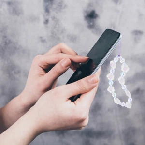 Lina na nadgarstek Wieszak Łańcuszek Pasek na telefon Koraliki Smycz Koraliki Charm String - Zdjęcie 1 z 12