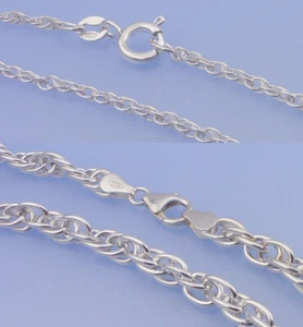 Echt 925 Silber Singapur Kordelkette in 2 oder 5 mm Breite  45 50 60 70 80 Länge - Bild 1 von 10