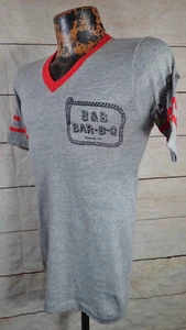 RARE VINTAGE 60's B&B BAR-B-Q FAYETTEVILLE AR T-SHIRT SMALL Bar-B-Que BBQ - Picture 1 of 14