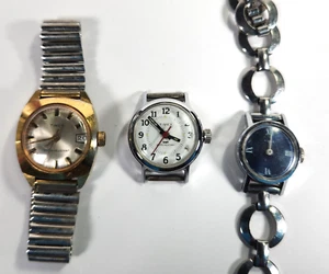 Lot of 3 Timex Women's Vintage Mechanical Watches -Run, Need Servicing - Lot#7B - Picture 1 of 4
