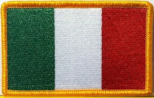 ITALY FLAG PATCH With Hook & Loop Fastener ITALIAN EMBLEM ITALIA TOPPA - Picture 1 of 1