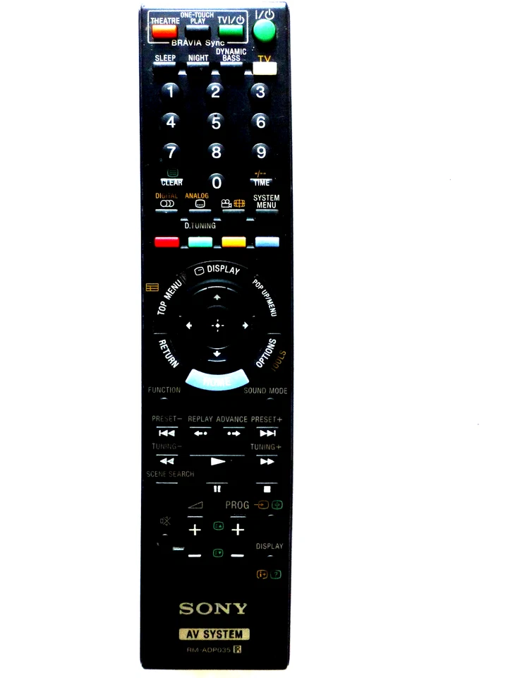 SONY BLU-RAY 5.1 HOME THEATRE REMOTE RM-ADP035 for BDVE300 HCDE300 SSCTB91 - Image 1 of 1