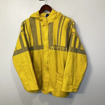 Chaqueta con Capucha Vintage Años 80 90 Ocean Pacific OP Amarillo Invierno Surf Polar L Foto 1 de 4