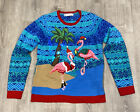 Jolly Flamingo Christmas Holiday Light Up Ugly Sweater Jolly Sweaters L
