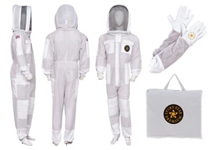 Traje de Apicultura 3 Capas Ventilado A Prueba de Picaduras + Guantes Regalo 🐝 Esgrima Premium - Imagen 1 de 12