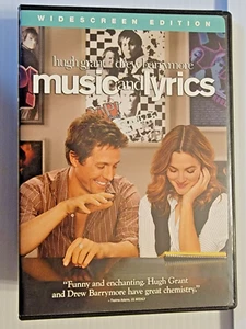 Music and Lyrics (DVD, 2007, Widescreen) Drew Barrymore Hugh Grant - Imagen 1 de 1