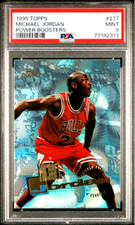 1995 TOPPS MICHAEL JORDAN BULLS POWER BOOSTERS BASKETBALL CARD #277 PSA 9 MINT