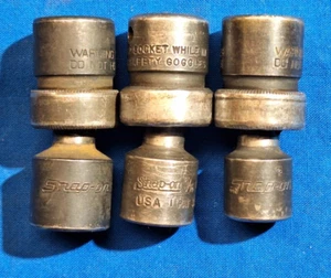 Snap-On 3 piezas SAE 3/8" unidad 6pt juego de enchufes de impacto giratorios poco profundos 5/8" 9/16" 1/2" - Imagen 1 de 6