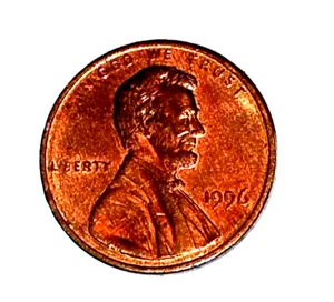 ERROR COIN 1996 penny No mint mark (Close AM) "I +B" in Liberty Missing. - Picture 1 of 2
