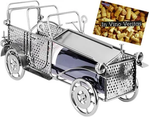 BRUBAKER Wine Bottle Holder Classic Car - Metal Sculpture - Wine Rack Decor -  - Picture 1 of 12