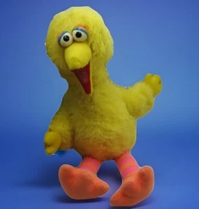 BIG BIRD Plüsch Sesamstraße 1986 Vintage sprechende Zugsaite Sound funktioniert 21" - Bild 1 von 12