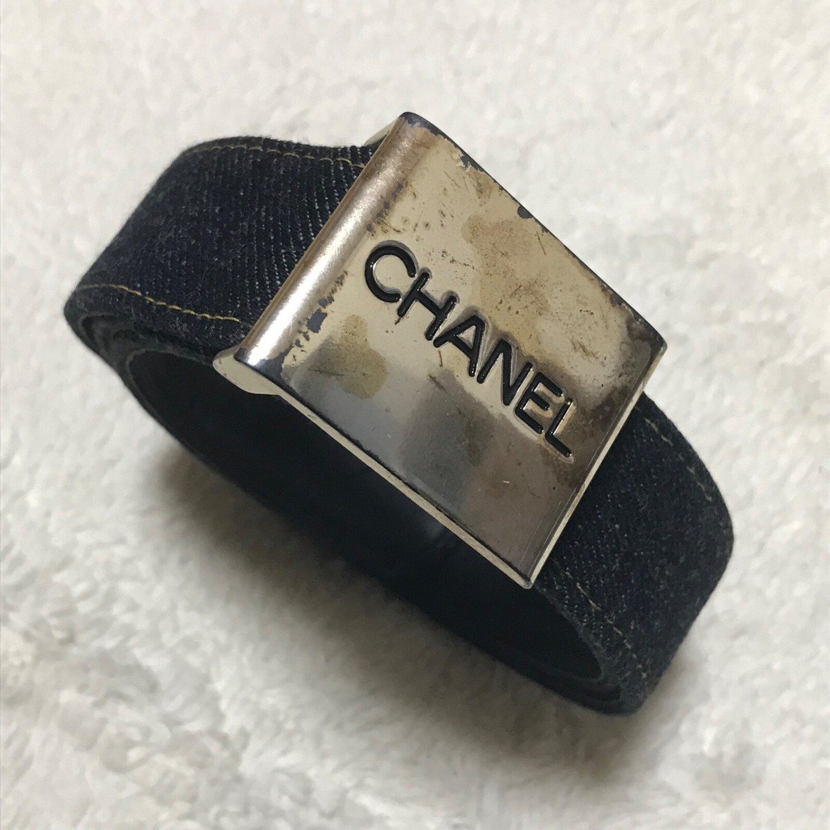 正規品 シャネル デニム&レザー ベルト 96 P 正規品 シャネル デニム&レザー ベルト 96 P