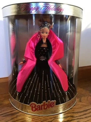 New Sealed Mattel 1998 Happy Holidays Barbie # 20200 NRFB Gorgeous - Image 1 of 4