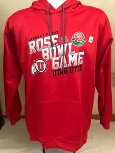 NUEVO CON ETIQUETAS 2023 Rose Bowl Utah Utes Hombre Tech Hoody Escarlata Talla M 100% Poliéster - Imagen 1 de 5